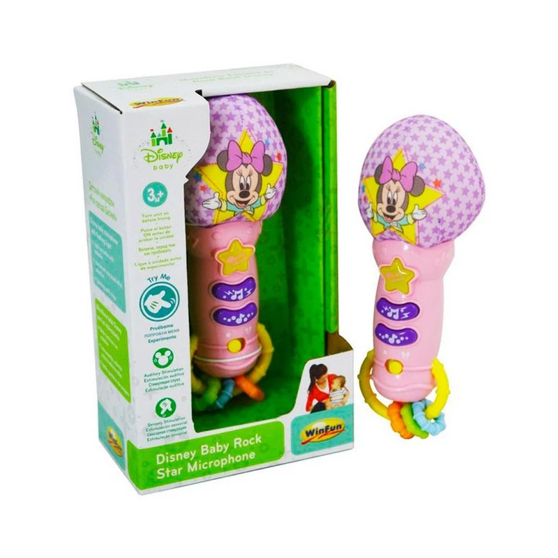 microfono para bebe minnie mouse