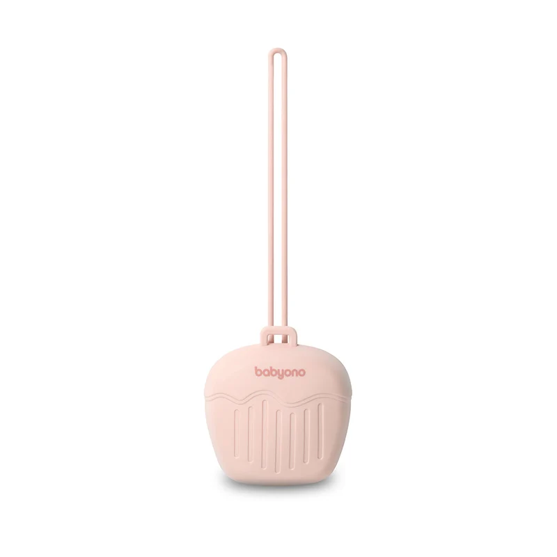 Caja Portachupetes De Silicona Rosa