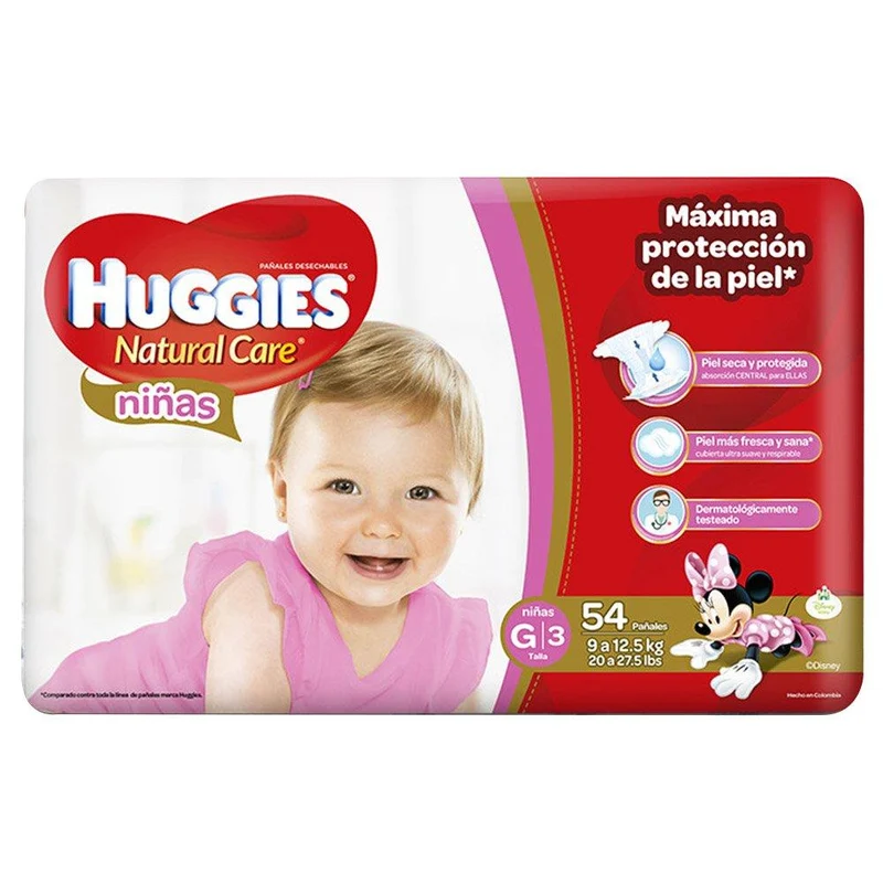 huggies natural care ninas etapa 3 pack 114