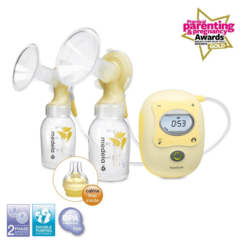 free style kit extractor electrico doble con bateria recargable. con 2 fases de extraccion