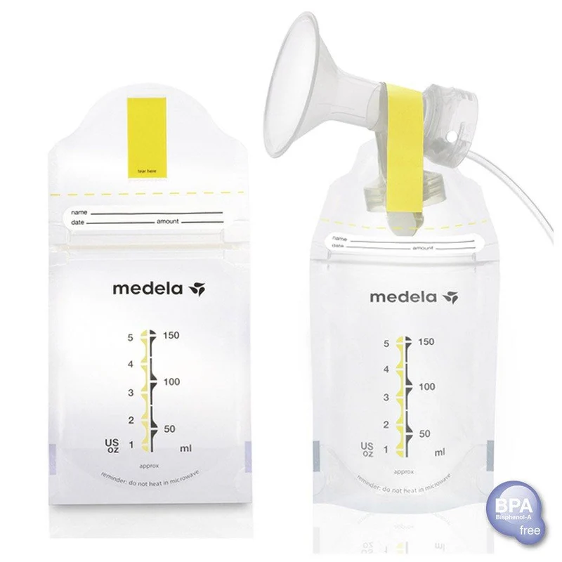 bolsas para recoleccion y almacenamiento de leche x20
