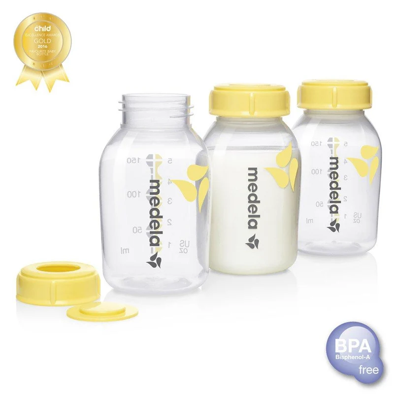 botella biberon para leche materna de 150 ml caja x3