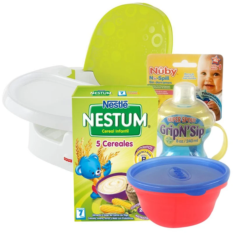 fisher price silla aprendizaje nuby vaso entrenam 240 ml antigoteo nestum 5 cereales 200 grs gratis plato nuby