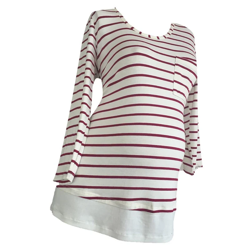 blusa manga larga rayas rojas 8