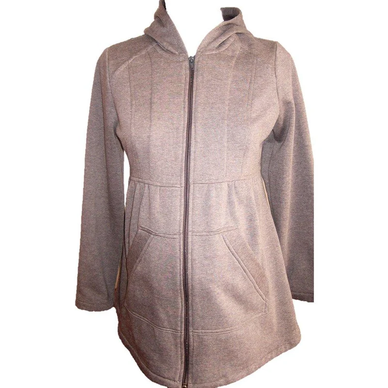 chaqueta en algodon perchado gris 10