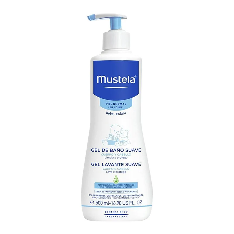 dermo limpiador cabello y cuerpo 500ml mustela
