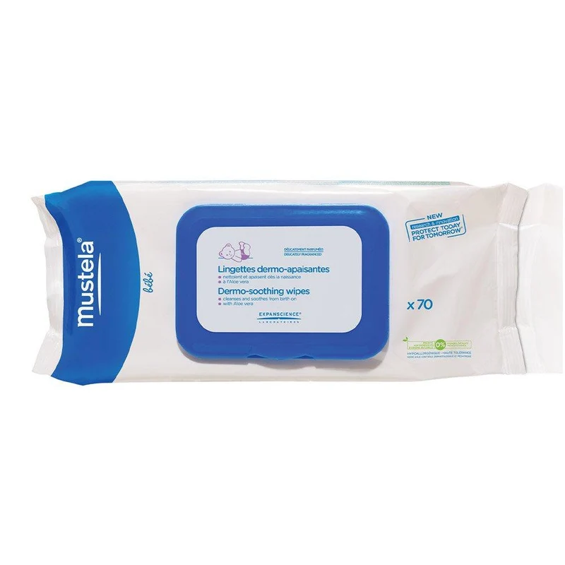 toallitas dermo suavizantes para pompis x70