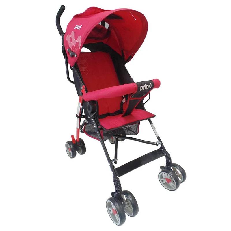 coche paseador con full capota rojo r