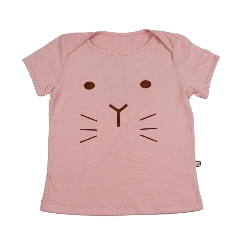 camiseta gatico rosada 12 18 meses