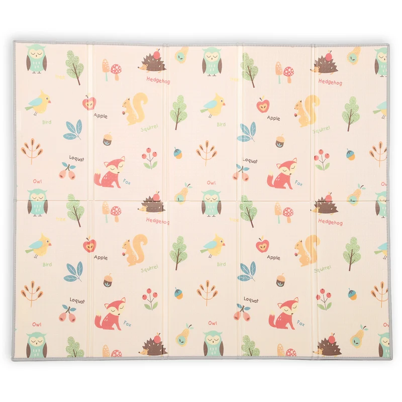 Aiyaplay Alfombra Bebé Acolchada Plegable Reversible 150x180 Cm Multicolor