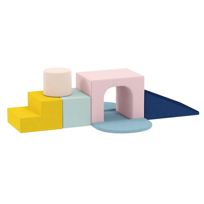 Aiyaplay Juego De 8 Bloques De Espuma Para Niños Fundas Lavables Multicolor