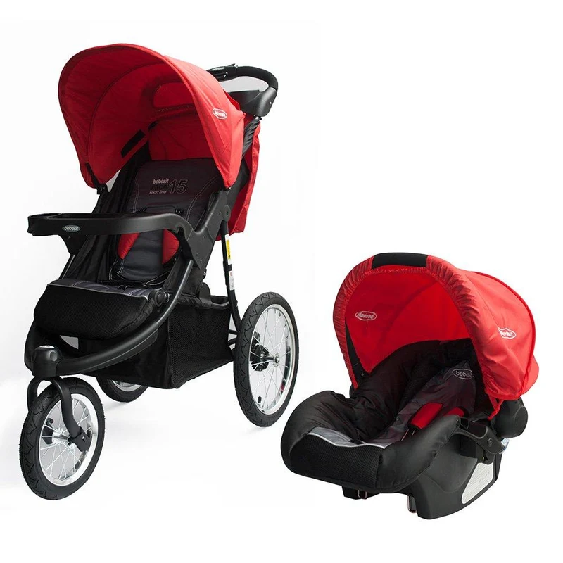 travel system jogger kiddo red coche 4 en 1