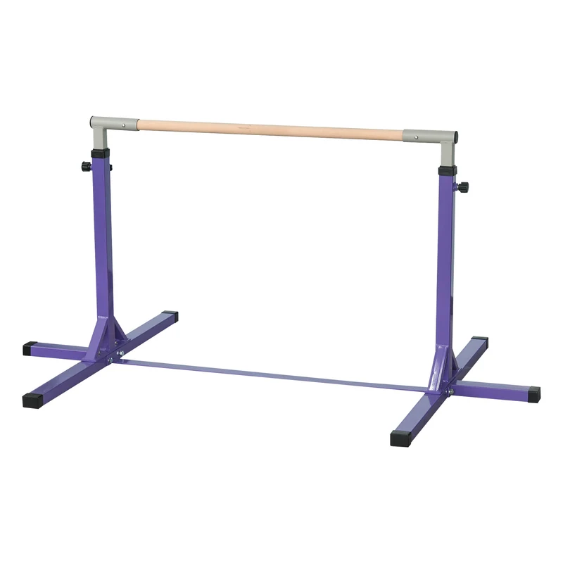 Homcom Barra De Gimnasia Para Niños De +3 Años Con Altura Ajustable 92-150 Cm