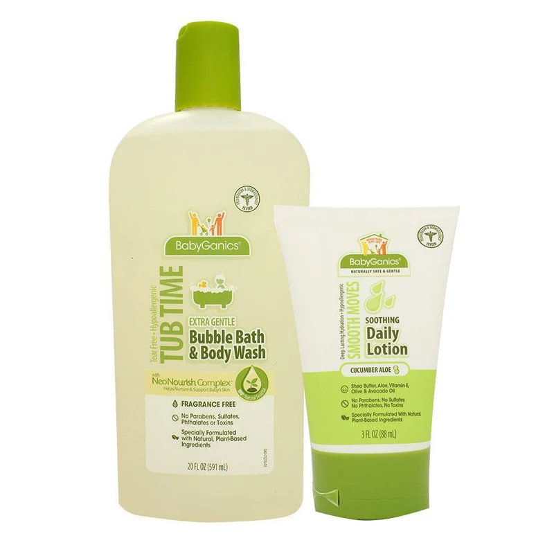 bano liquido crema para el cuerpo marca babyganics