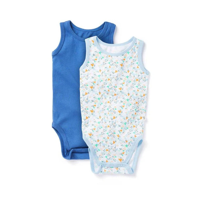 body sin mangas solecito duo azul. talla 9 12m