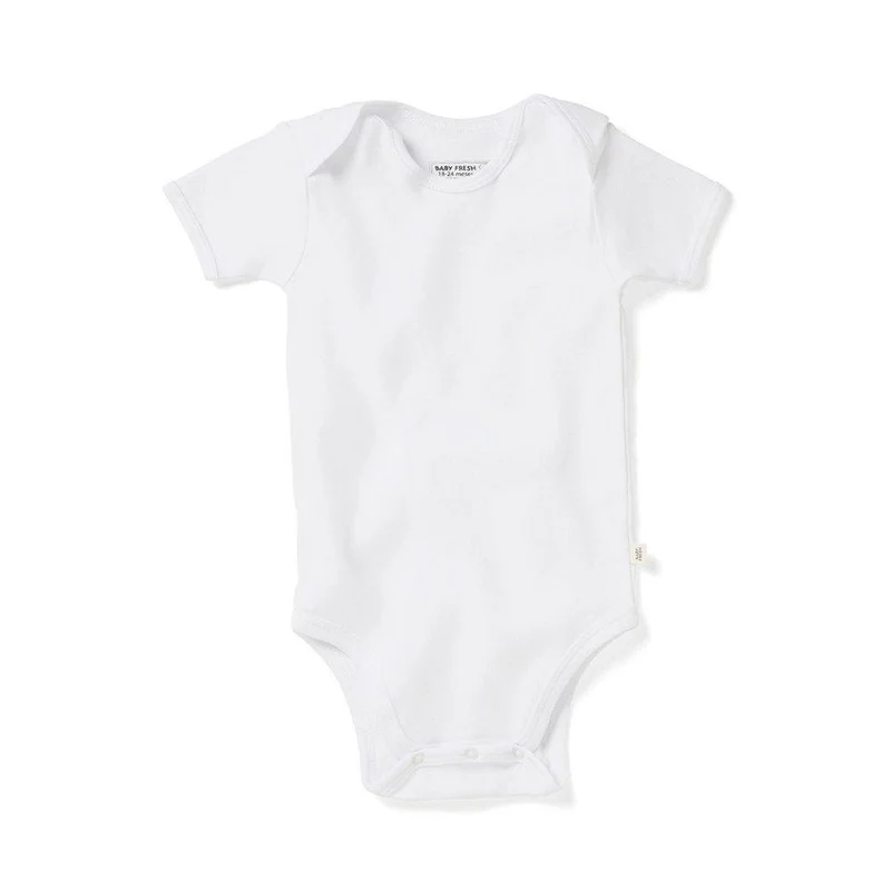 body manga corta coche blanco. talla 0 0m
