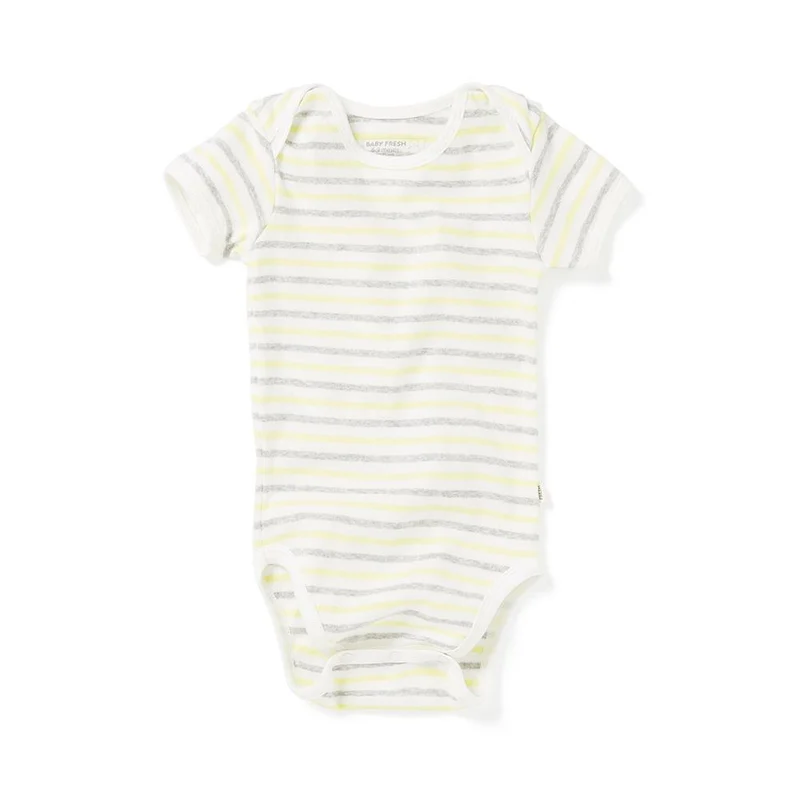 body manga corta coche verde gris. talla 0 3m