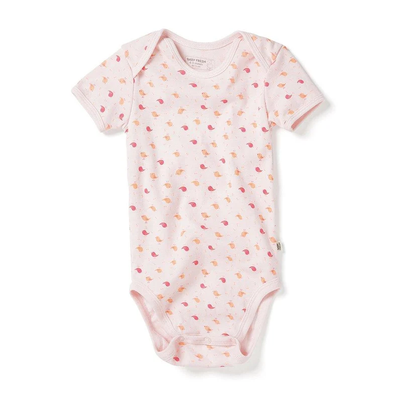 body manga corta coche rosa. talla 6 9m
