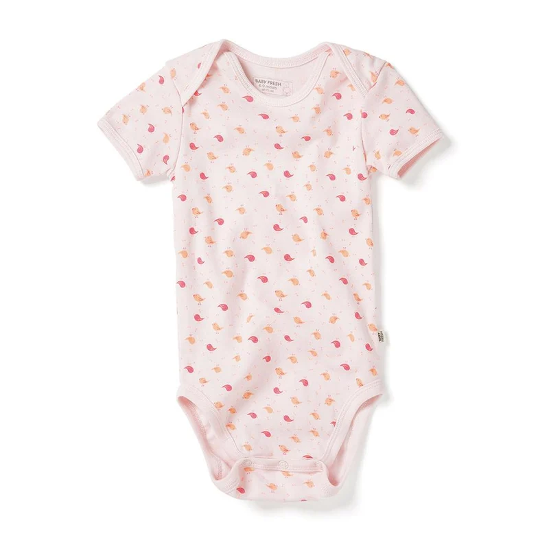 body manga corta coche rosa. talla 18 24m