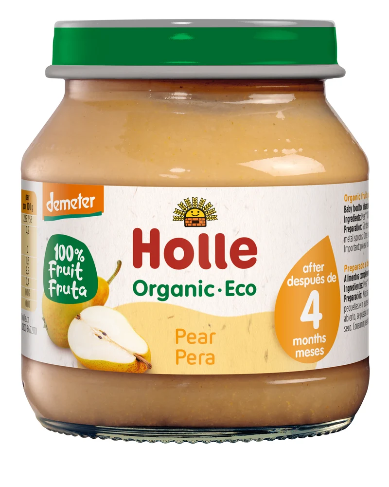 Tarrito 100 % Pera Bio a partir 4 meses Holle 125gr