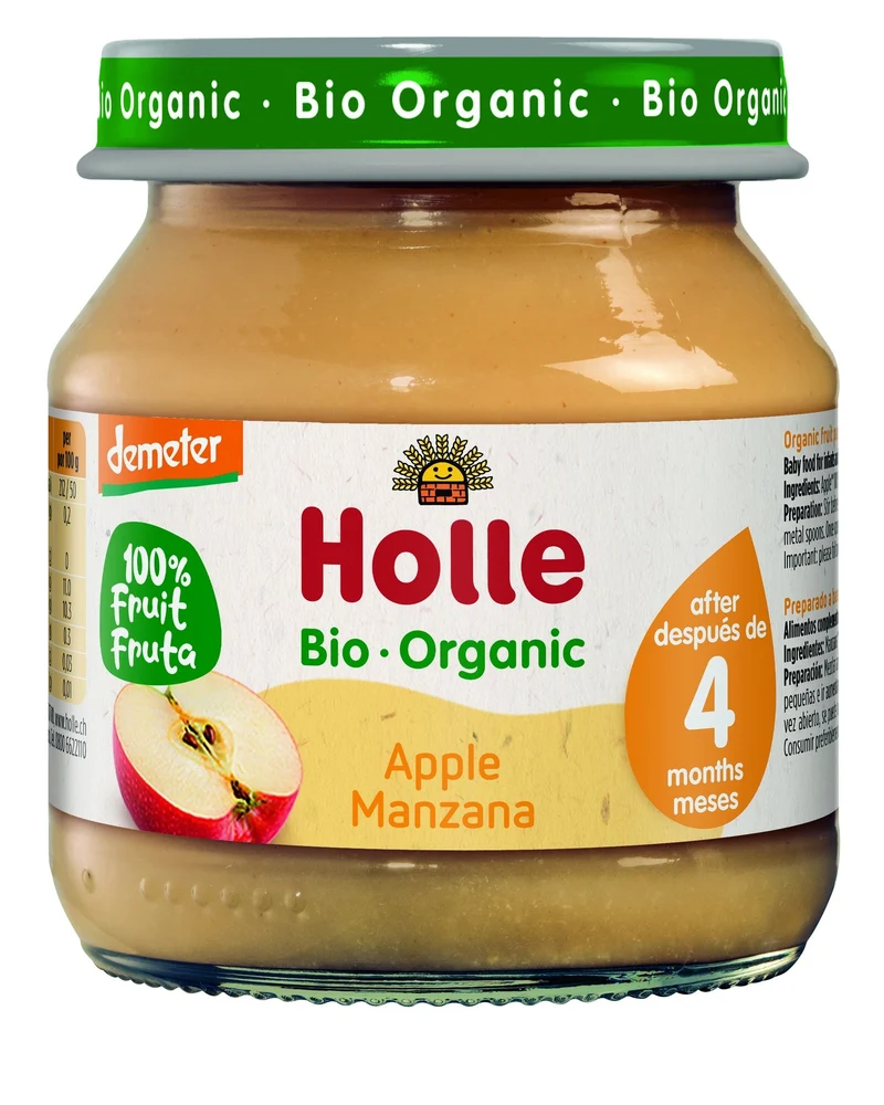 Tarrito 100 % Manzana Bio a partir de 4 meses Holle 125gr
