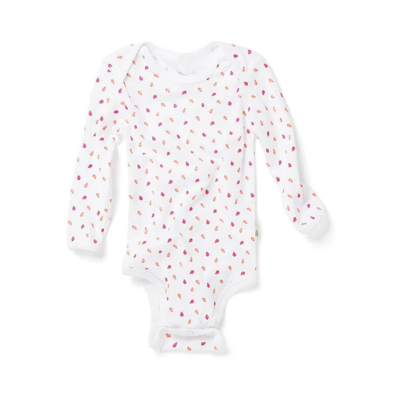 body manga larga bombom blanco estampado. talla 9 12m