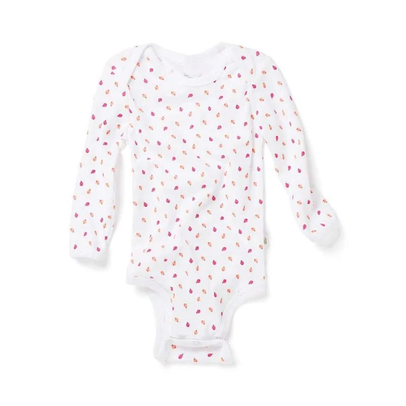 body manga larga bombom blanco estampado. talla 18 24m