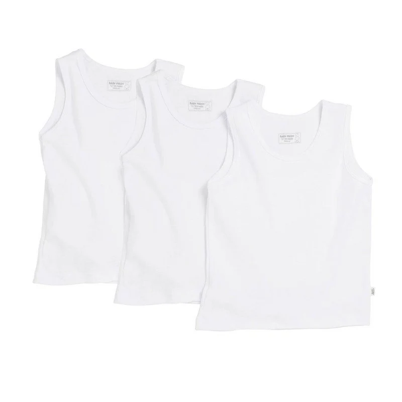 camiseta sin mangas sol set x 3 blanco. talla12 18m