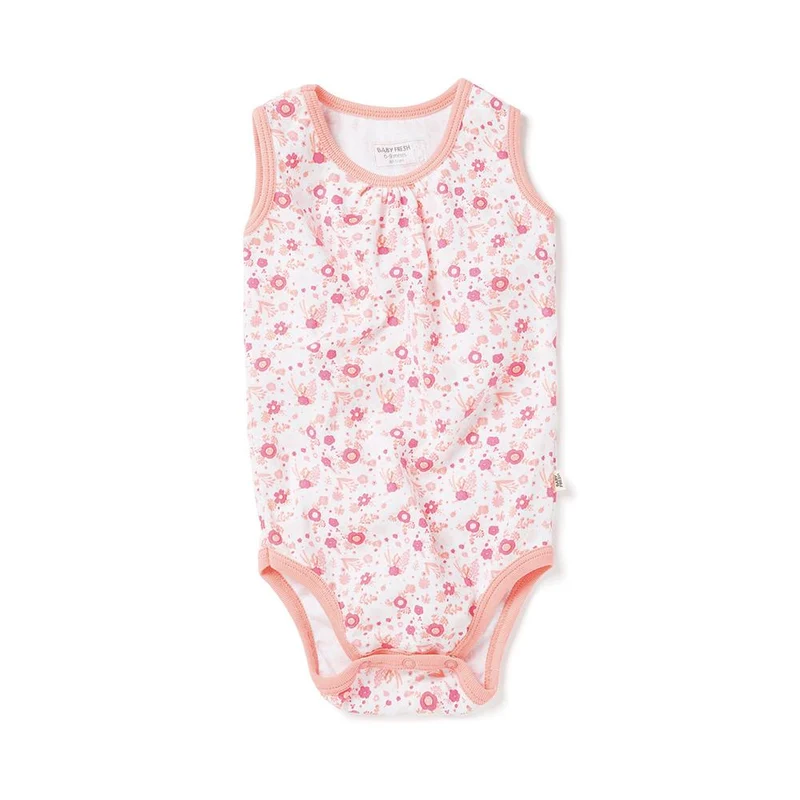 body sin mangas otonito rosa. talla 9 12m