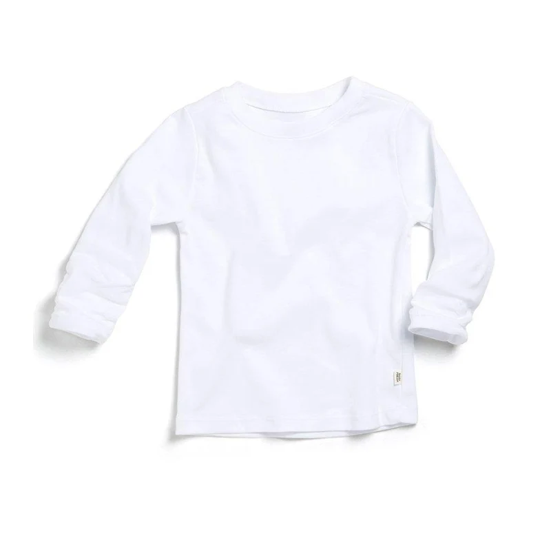 camiseta manga larga rayo blanco. talla 3