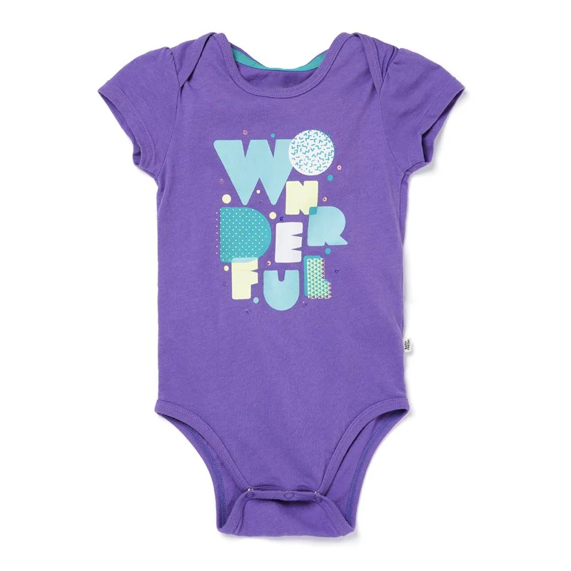 body manga corta muly lila. talla 18 24m