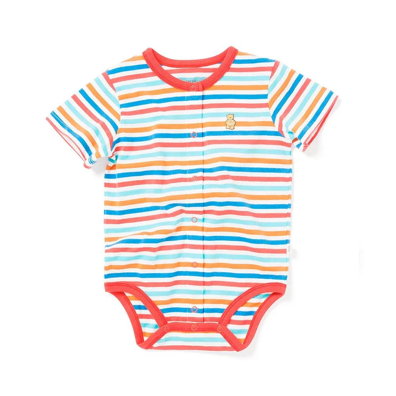body manga corta roderick rojo. talla 0 3m