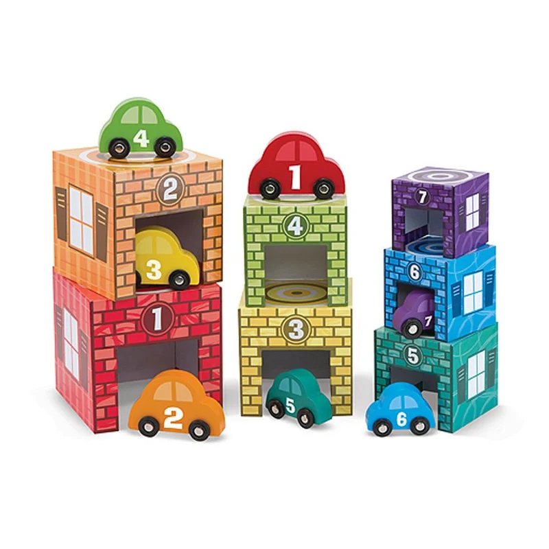 cubos para encajar garajes y carros