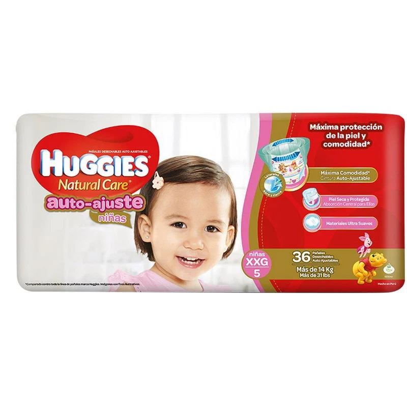 huggies natural care auto ajuste ninas etapa 5 pack 78
