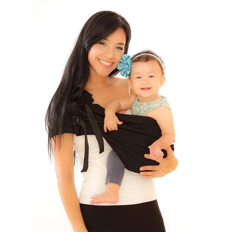 portabebe pouch negro