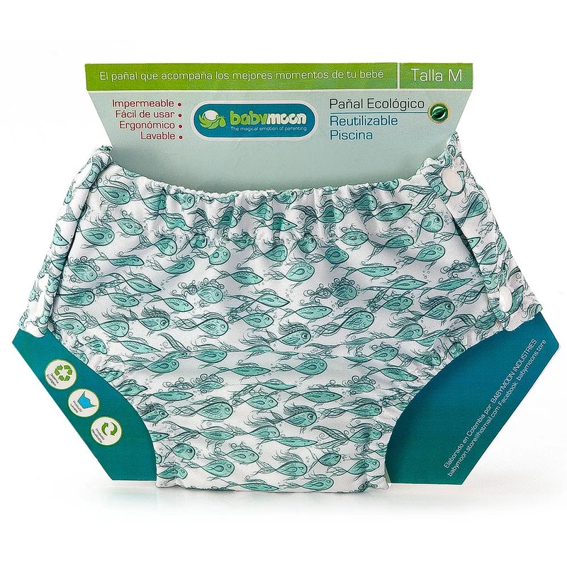 panales piscina reutilizables estampado peces