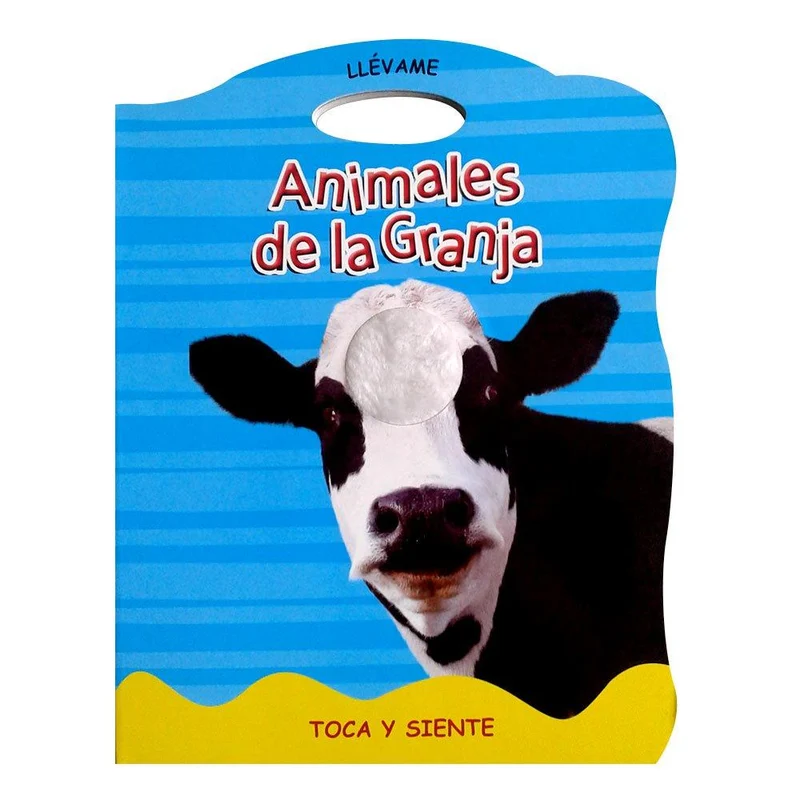 libro animales de la granja. toca y siente