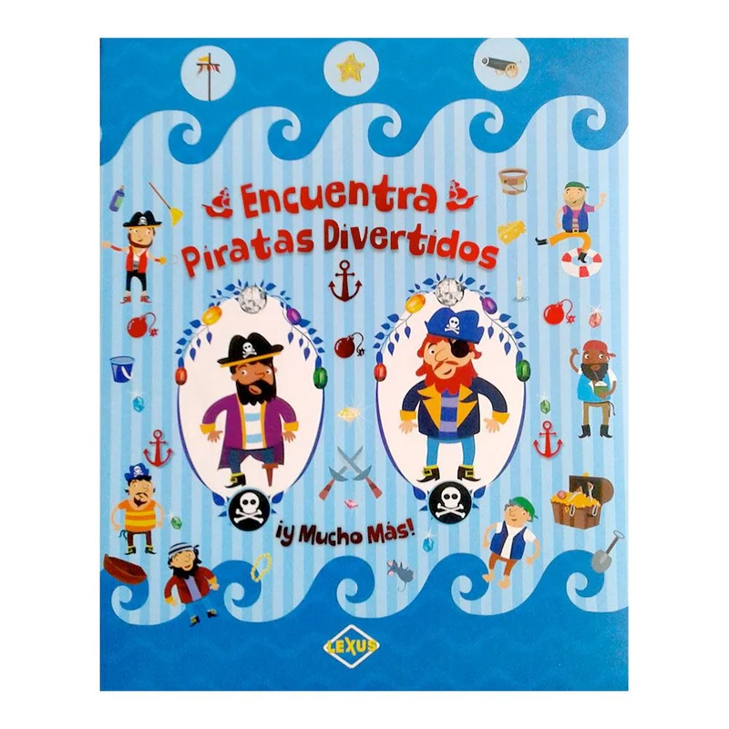 libro encuentra piratas divertidos
