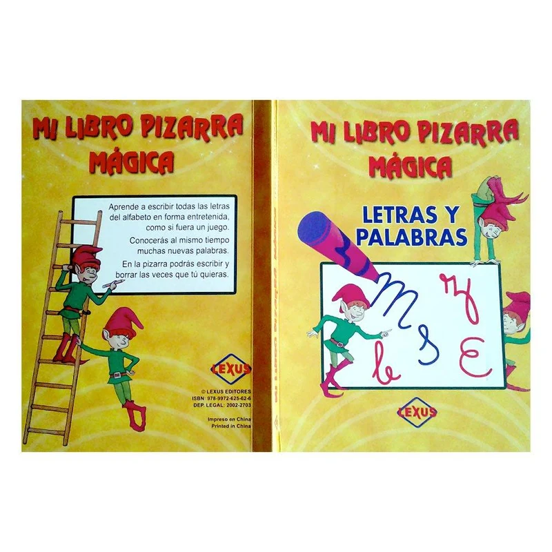 libro mi libro pizarra magica. letras y palabras