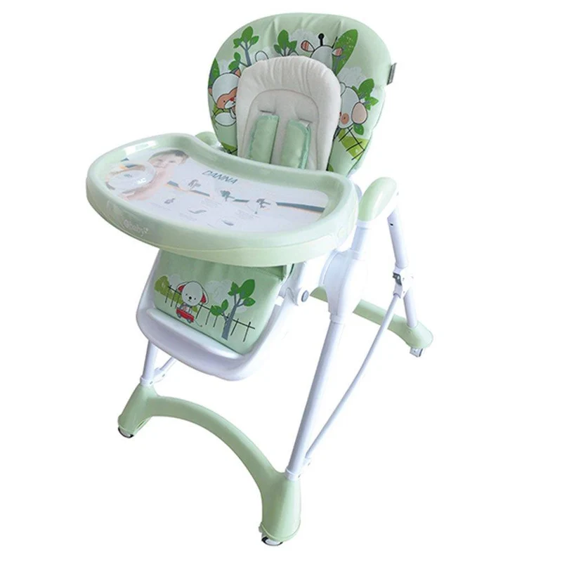 silla de comer de lujo verde