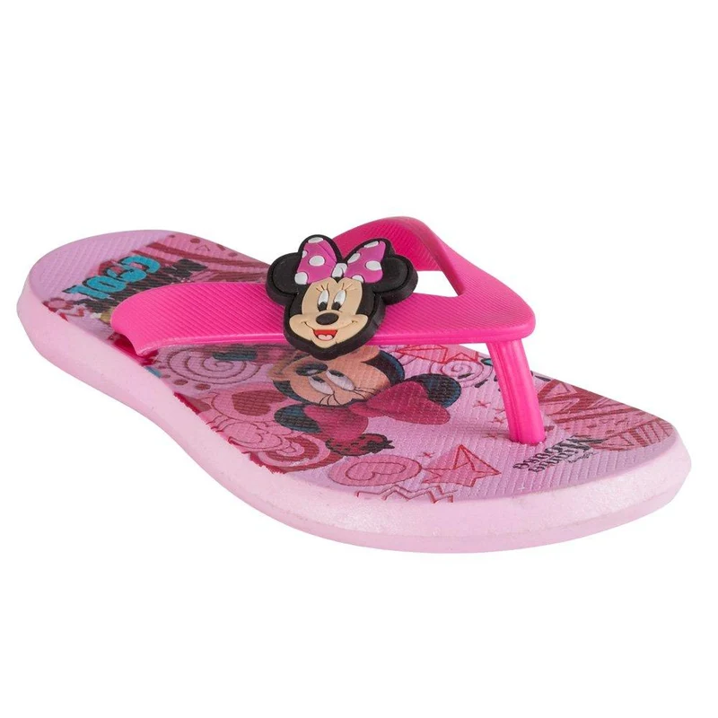 sandalia tres puntadas disney minnie talla 24 29 rosada con tira fucsia