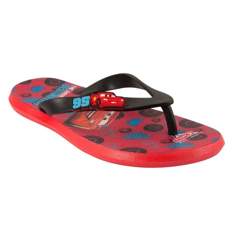 sandalia tres puntadas disney cars talla 30 rojo con tira negra