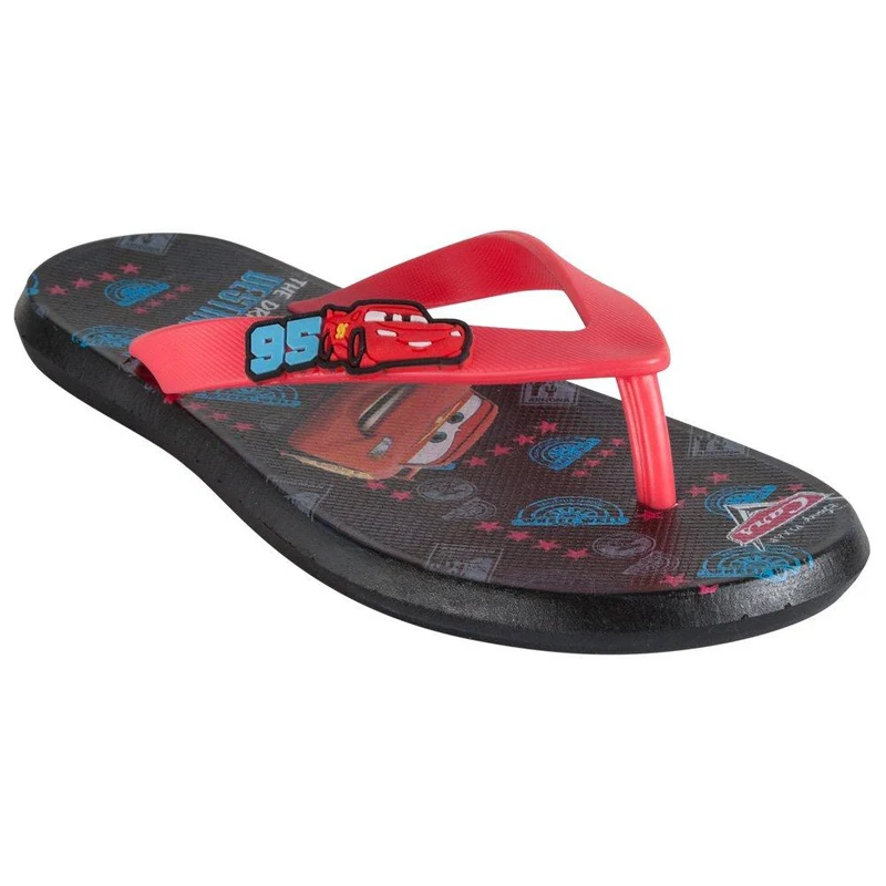 sandalia tres puntadas disney cars talla 35 negro con tira roja