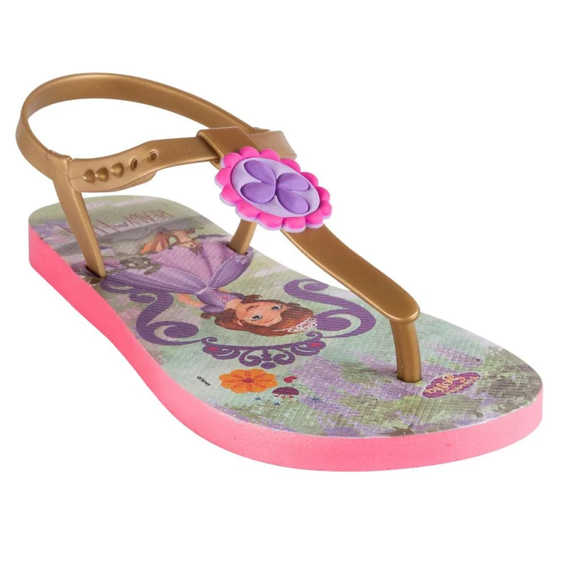 sandalia travilla disney sofia talla 24 29 lila con tira dorada