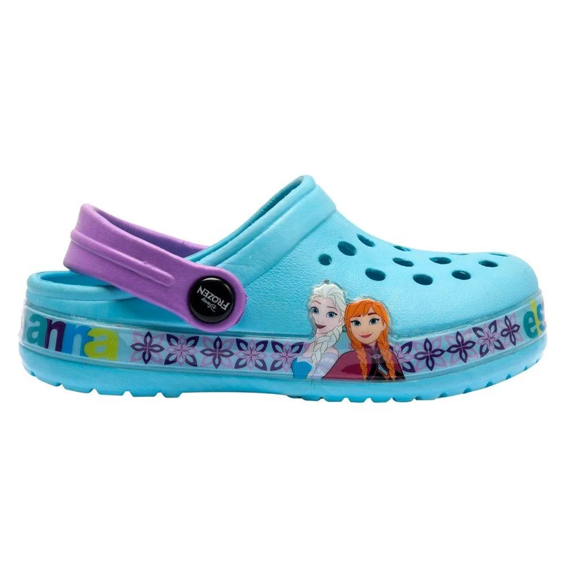 zapato sueco disney frozen talla 24 29 azul claro tira morada