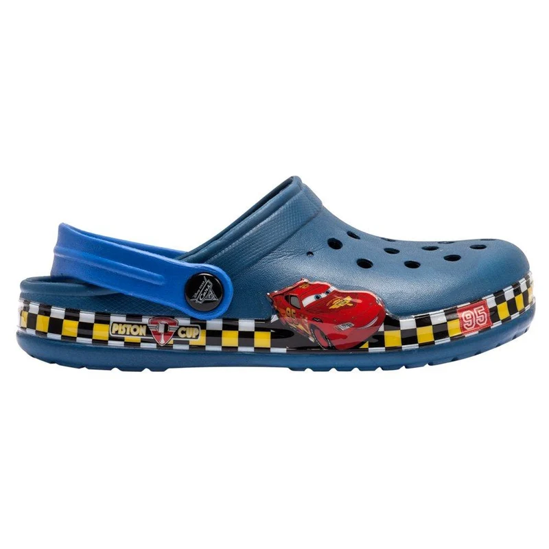 zapato sueco disney cars talla 30 azul oscuro con tira azul claro
