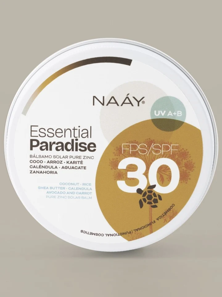 Bálsamo Solar bebé NAAY Essential Paradise Puro Zinc FPS30 50 ml