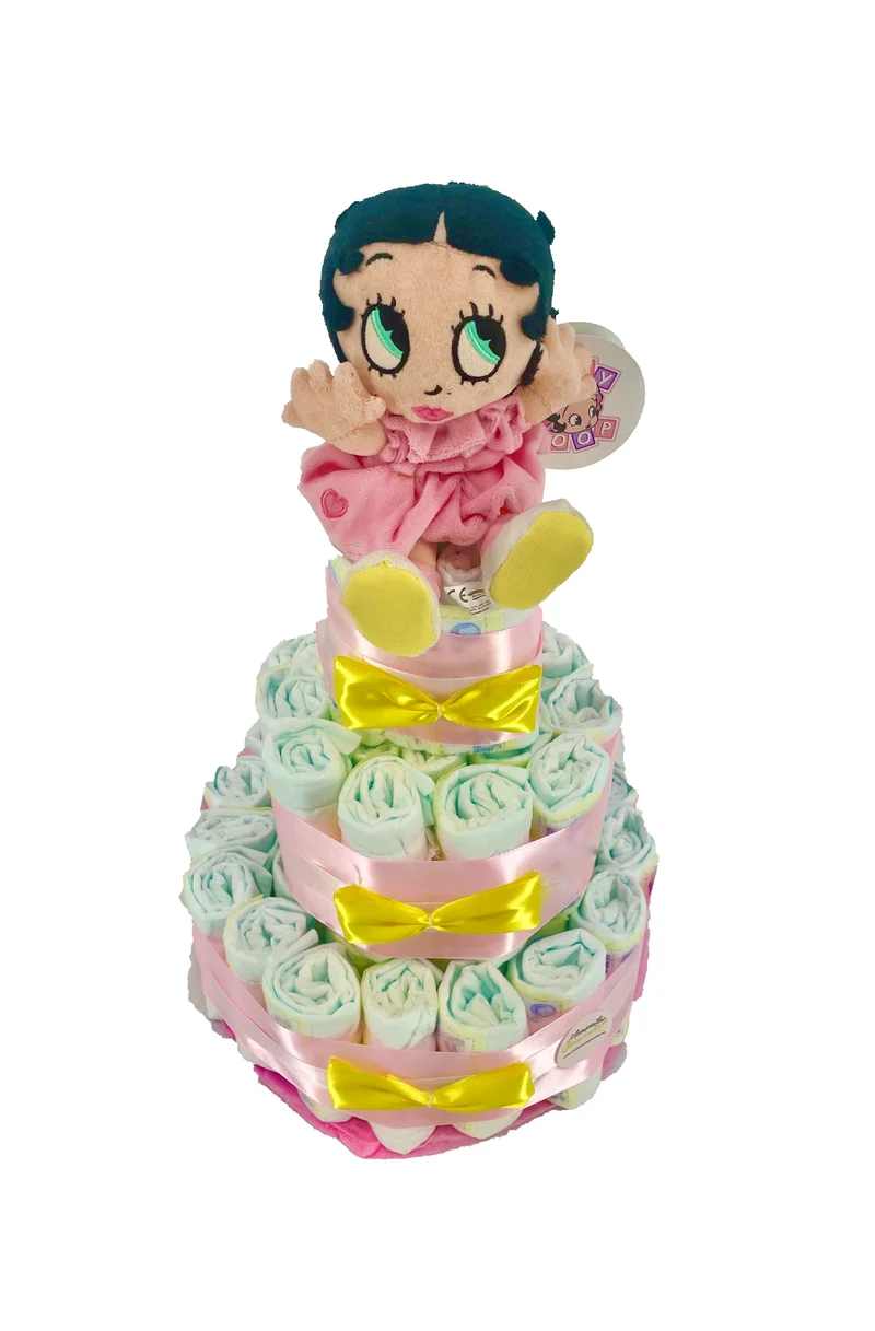 Tarta de pañales Betty Boop