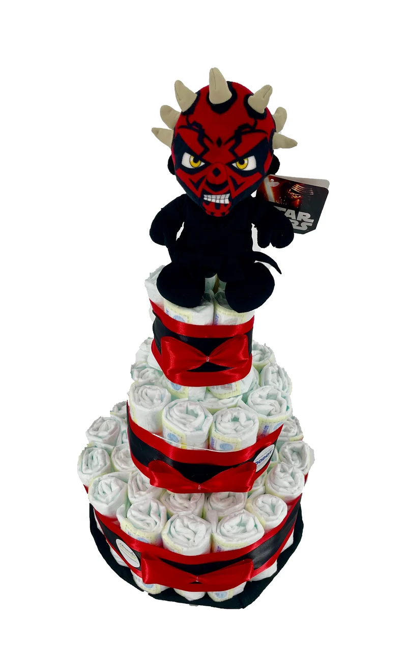 Tarta de pañales Star Wars Darth Maul
