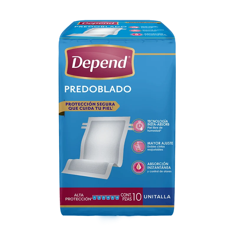 Depend® Predoblado Caja de 6 Paquetes